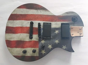 NEUER GELADENER GITARRENKÖRPER LES PAUL LP STIL AMERIKANISCHE FLAGGE. SCHNELLER VERSAND! SEHR SCHÖN!! - Bild 1 von 14