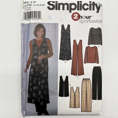 Simplicity 5919 Pants Top Vest Jumper Size 14-20 Uncut - Image 1 of 3