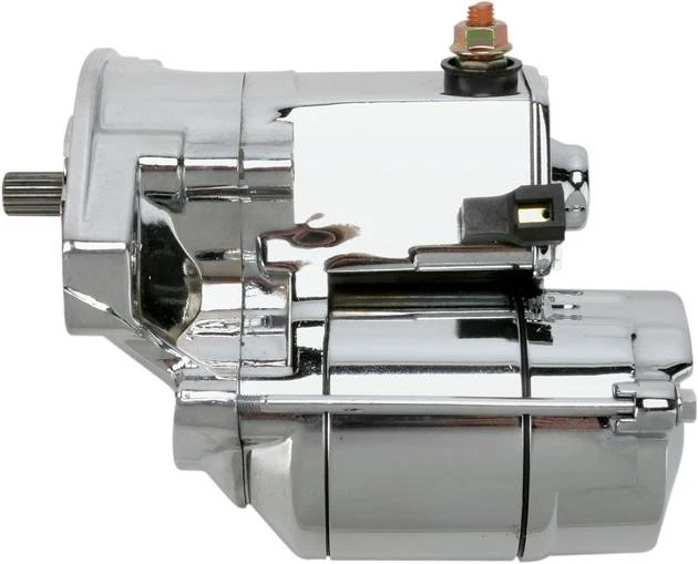 Terry Components 1.4kW Starter Motor Polished/Chrome #771094 Harley Davidson - Image 1 of 1