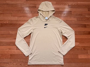 NIKE Purdue BOILERMAKER Felpa con Cappuccio Leggera Uomo Taglia S DRI FIT Oro Leggera - Foto 1 di 4