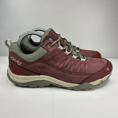 Oboz Ousel Low B-Dry Leather Trail Hiking Women’s Size 8 Boot Shoe Arch Support - Image 1 of 4