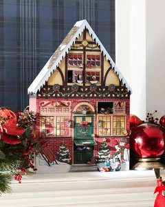 Byers’ Choice Adorable Multicolors Wooden Christmas House Advent Calendar - Picture 1 of 9
