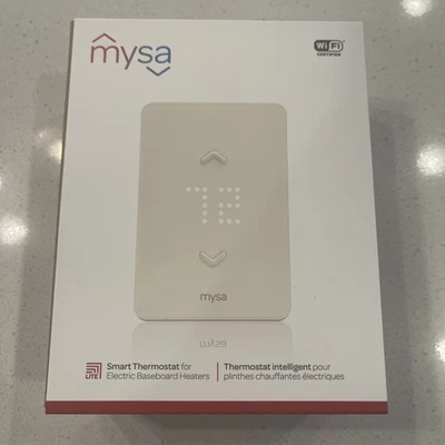 Mysa Smart Thermostat for Electric Baseboard Heaters V2 - White (MYSA BB V2-0) - Image 1 of 4