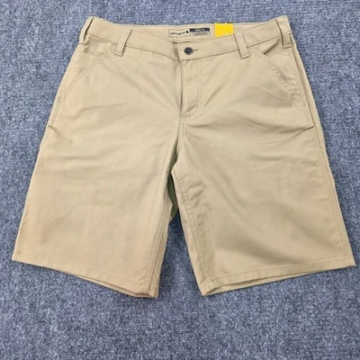 Carhartt прочные гибкие свободные холщовые рабочие шорты BS3111-W бежевые размер 12 - Изображение 1 из 4