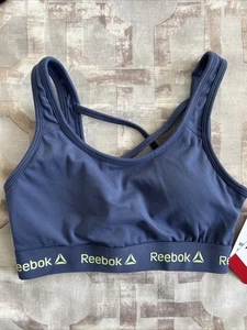 Ladies Reebok Sport Bra Blue Xs - Picture 1 of 5