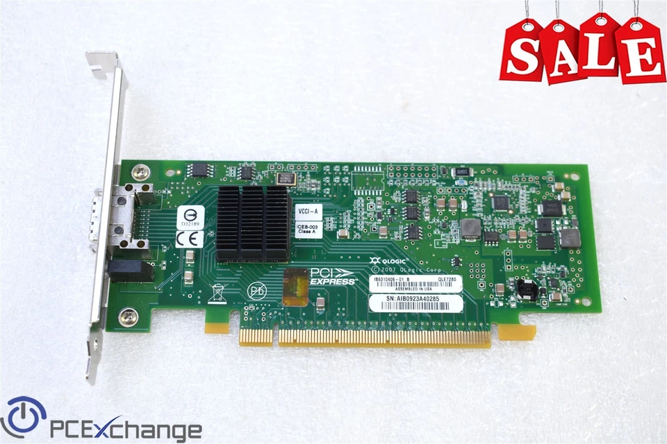 QLogic QLE7280 20Gbps Single Port DDR 4x InfiniBand to PCIe x16 Adapter - Image 1 of 4