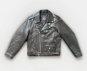 RBC Legend RARE Chocolate Brown Soft Lambskin Leather VTG Motorcycle Jacket Med - Bild 1 von 18