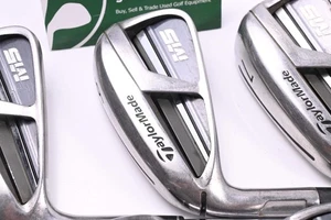 Left Hand Taylormade M5 Irons / 5-PW+SW / X-Flex Dynamic Gold X100 Shafts - Picture 1 of 8