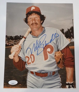 MIKE SCHMIDT Signed 8x10 Photo-HALL OF FAME-PHILADELPHIA PHILLIES-JSA - Picture 1 of 4