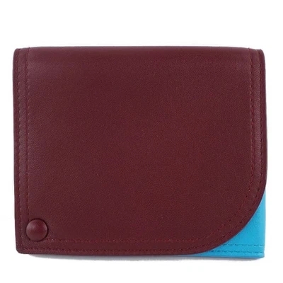 BOTTEGAVENETA Card Case Red/light blue leather unisex - Image 1 of 4