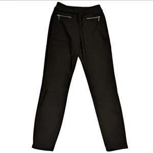 Pantaloni Halara neri vita alta posteriore cerniera laterale tasca twill antirughe nuovi con etichette - Foto 1 di 4