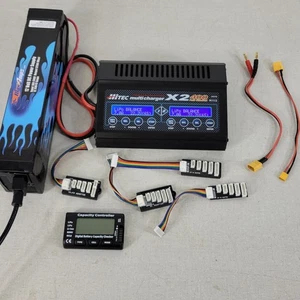 Hitec X2 400W DC Dual Multi-Charger MaxAmps 12V DC Power Supply XH TP/FP Adapter - Picture 1 of 15