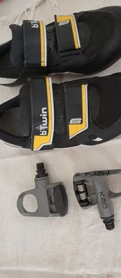 chaussures velo de course taille 40 avec pédales cale pied - Photo 1/4