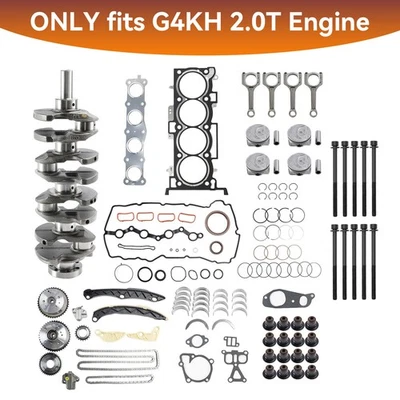 G4KH 2.0T Engine Rebuild Kit w/ Crankshaft Con Rods Timing Kit für Hyundai KIA - Bild 1 von 4