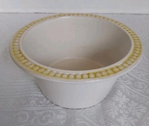 Vintage Bennington Potters Keramik Müslischale oder Topf mit strukturiertem Gelb #1605 - Bild 1 von 11
