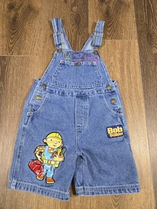 Vintage Bob der Baumeister Denim Kleinkind Latzhose Shortalls Jungen Y2K 3T - Bild 1 von 8