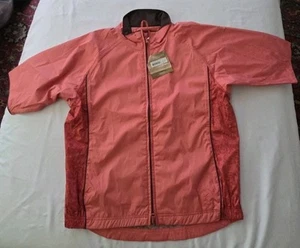 Forrester's Golf Full Zip Womens SS 2- Tone Rain Jacket Rose Medium NEW - Picture 1 of 3