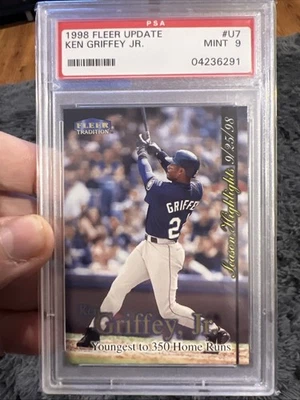 1998 Fleer Tradition Update - Ken Griffey Jr #U7 Psa 9 - Image 1 of 3