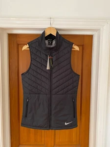 Nike Aerolayer Running Vest Gilet Size S Black Thermore Insulation BNWT NEW - Picture 1 of 13