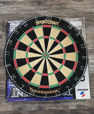 Tablero de Dardos Cerdas 18" Diámetro 1 1/2" Sportcraft Torneo Acero NUEVO Foto 1 de 4