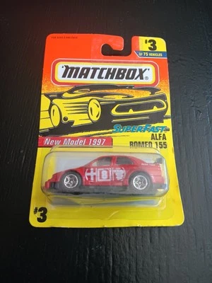 1997 Matchbox 1997 #3 Super Fast # 3 ALFA Romeo 155 New - Image 1 of 3