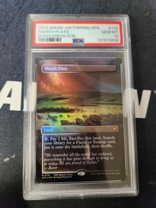 2025 MTG TARKIR: DRAGONSTORM SPECIAL GUESTS BORDLERESS-FOIL MARSH FLATS PSA 10 - Picture 1 of 2