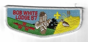 Bob White Lodge 87 Flap WHT Bdr Georgia-Carolina, GA - Picture 1 of 1