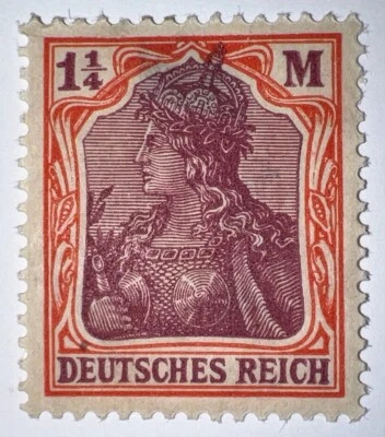 Travelstamps: Germany Stamps Mi: #151 - 1.25m Mint, Og, Hinged MOGH - Image 1 of 4