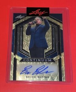 Bruce Buffer 2023 Leaf Continuum Metal Gold Vinyl 1/1 SP Auto UFC Sealed