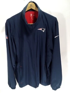 Chaqueta Nike New England Patriots para hombre L azul malla completa forrada de fútbol americano de la NFL - Imagen 1 de 5