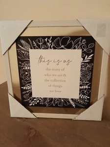 “This Is Us The Story Of Who We Are & The Collection Of Things We Love" Sign NEW - Picture 1 of 5