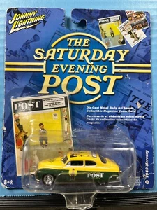 1/64 JOHNNY LIGHTNING STAURDAY EVENING POST 1949 MERCURY COUPE YELLOW & GREEN - Picture 1 of 2
