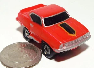 Small Micro Machine Plastic Chevy 1969 Camaro In Red with Back Trim # 2 - Picture 1 of 4