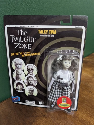 Bif Bang Pow! Series 3 The Twilight Zone TALKY TINA 6" Action Figure | SDCC NIB Cover