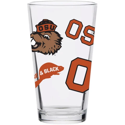 Oregon State Beavers 16oz. Medley Vintage Pint Glass Cover