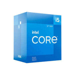 Intel Core i5-12400F LGA1700 CPU DDR5 DDR4 4.40 GHz 2.50 GHz 65 W Bulk