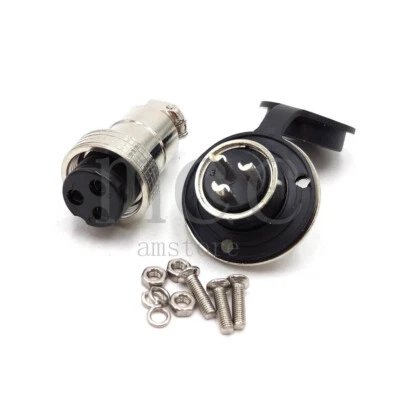 GX20 3Pin Bulkhead Aviation Wire Connector,Automobile Electrical Cable Connector - Image 1 of 4