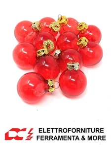 Decorazione Natalizia Vetro Pallina 3 cm Natale Albero Palla Confezione 12 pezzi - Imagen 1 de 4