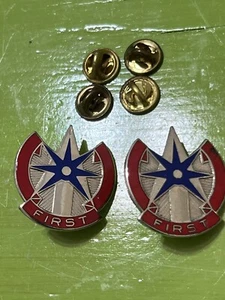 Prendedor insignia comando de apoyo del 1er Cuerpo militar de Estados Unidos - primero - Imagen 1 de 3