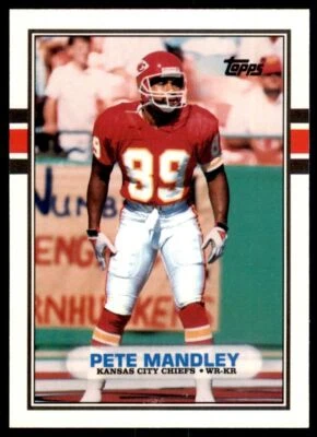 1989 TOPPS TRADED. PETE MANDLEY . KANSAS CITY CHIEFS #12T - Image 1 of 2