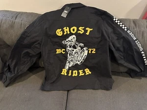 Marvel Heroes And Villains Ghost Rider Gasoline Jacket Size Small- New With Tags - Picture 1 of 7
