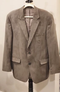 Andrew Fezza Blazer/Jacket Gray/Black Houndstooth 2 Button 44R - Picture 1 of 9