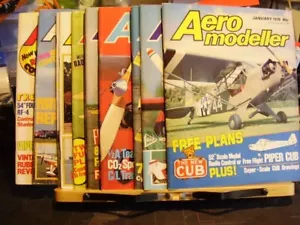 JOB LOT X 12 AEROMODELLER MODEL AIRCRAFT MAGAZINES 1979 FULL YEAR SOME PLANS - Imagen 1 de 18