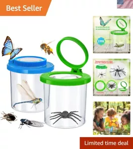 Colorful Bug Catcher Set for Kids - Ventilated Insect Box Magnifier Kit - Picture 1 of 9
