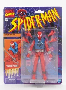 Marvel Legends Spider-Man Animato Retro Card Scarlet Spider Action Figure 15 cm - Foto 1 di 2