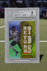 2011 Topps Triple Threads Relic Gold Devin Hester/9 Bears Beckett 9 - Imagen 1 de 11