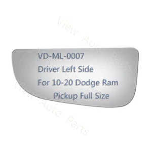 Mirror Glass+Adhesive Lower Tow For 10-20 Dodge Ram 1500 2500 3500 Left Side LH - Picture 1 of 12