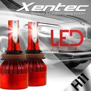 2018 Cree LED Headlight Kit H8 H9 H11 388W 38800LM 6000K Bulbs Pair HID White - Picture 1 of 12