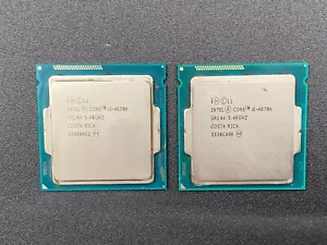 2 LOT INTEL CORE i5-4670K QUAD CORE 3.4GHz LGA1150 6MB CACHE SR14A TDP 84W - Picture 1 of 1