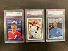 RANDY JOHNSON 1989 DONRUSS Bowman Fleer BASEBALL PSA Graded 9 & 8 Rookie Cards
